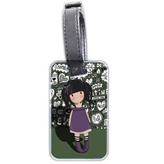 Dolly Girl In Purple Luggage Tags (two Sides) by Valentinaart