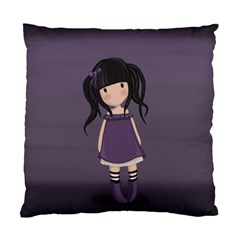 Dolly Girl In Purple Standard Cushion Case (two Sides) by Valentinaart