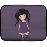 Dolly girl in purple Double Sided Fleece Blanket (Mini)  35 x27  Blanket Front