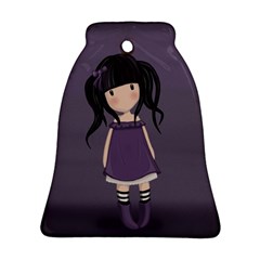 Dolly Girl In Purple Ornament (bell) by Valentinaart