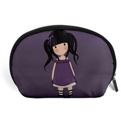 Dolly Girl In Purple Accessory Pouches (large)  by Valentinaart