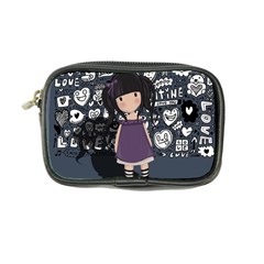 Dolly Girl In Purple Coin Purse by Valentinaart