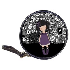 Dolly Girl In Purple Classic 20-cd Wallets by Valentinaart