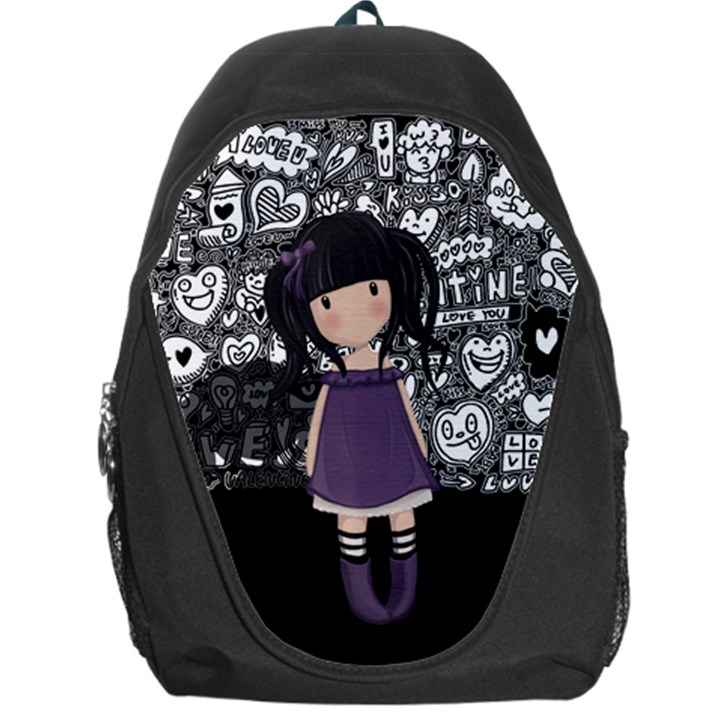 Dolly girl in purple Backpack Bag