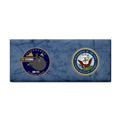 Uss Virginia (ssn 774) Crest Hand Towel by Bigfootshirtshop