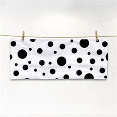 Black On White Polka Dot Pattern Cosmetic Storage Cases by LoolyElzayat