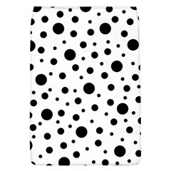 Black On White Polka Dot Pattern Flap Covers (l)  by LoolyElzayat