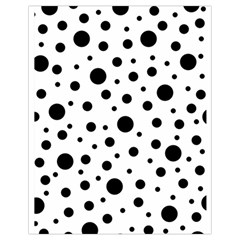 Black On White Polka Dot Pattern Drawstring Bag (small) by LoolyElzayat