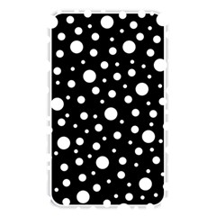 White On Black Polka Dot Pattern Memory Card Reader by LoolyElzayat