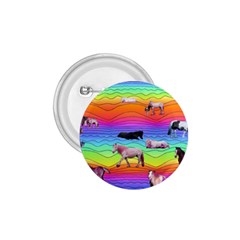 Horses In Rainbow 1 75  Buttons