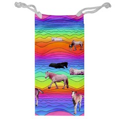 Horses In Rainbow Jewelry Bag