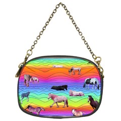 Horses In Rainbow Chain Purses (one Side)  by CosmicEsoteric