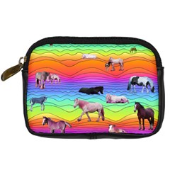 Horses In Rainbow Digital Camera Cases