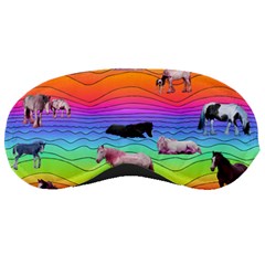 Horses In Rainbow Sleeping Masks by CosmicEsoteric