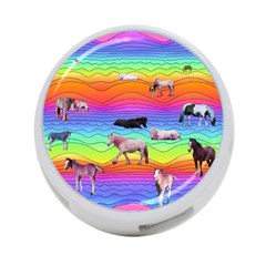 Horses In Rainbow 4-port Usb Hub (one Side) by CosmicEsoteric