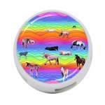 Horses in Rainbow 4-Port USB Hub (Two Sides)  Front