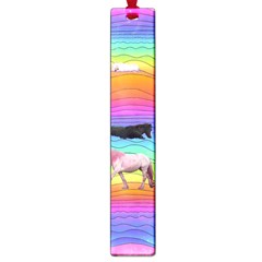 Horses In Rainbow Large Book Marks by CosmicEsoteric