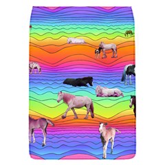 Horses In Rainbow Flap Covers (s)  by CosmicEsoteric