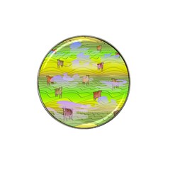 Cows and Clouds in the Green Fields Hat Clip Ball Marker (4 pack)