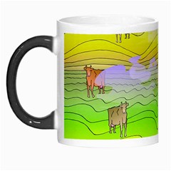 Cows and Clouds in the Green Fields Morph Mugs