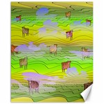 Cows and Clouds in the Green Fields Canvas 16  x 20   15.75 x19.29  Canvas - 1