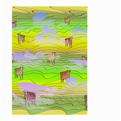 Cows and Clouds in the Green Fields Small Garden Flag (Two Sides)