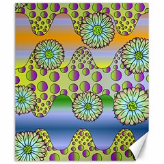 Amoeba Flowers Canvas 20  X 24   by CosmicEsoteric