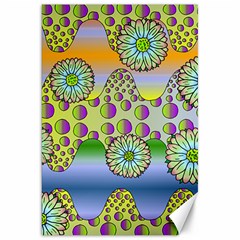 Amoeba Flowers Canvas 20  X 30   by CosmicEsoteric