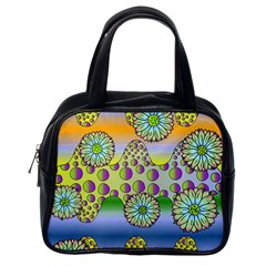 Amoeba Flowers Classic Handbags (one Side) by CosmicEsoteric