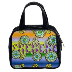 Amoeba Flowers Classic Handbags (2 Sides) by CosmicEsoteric