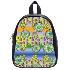 Amoeba Flowers School Bag (small) by CosmicEsoteric