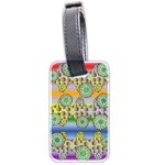 Amoeba Flowers Luggage Tags (Two Sides) Front