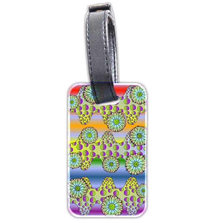 Amoeba Flowers Luggage Tags (Two Sides)