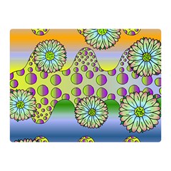 Amoeba Flowers Double Sided Flano Blanket (mini)  by CosmicEsoteric