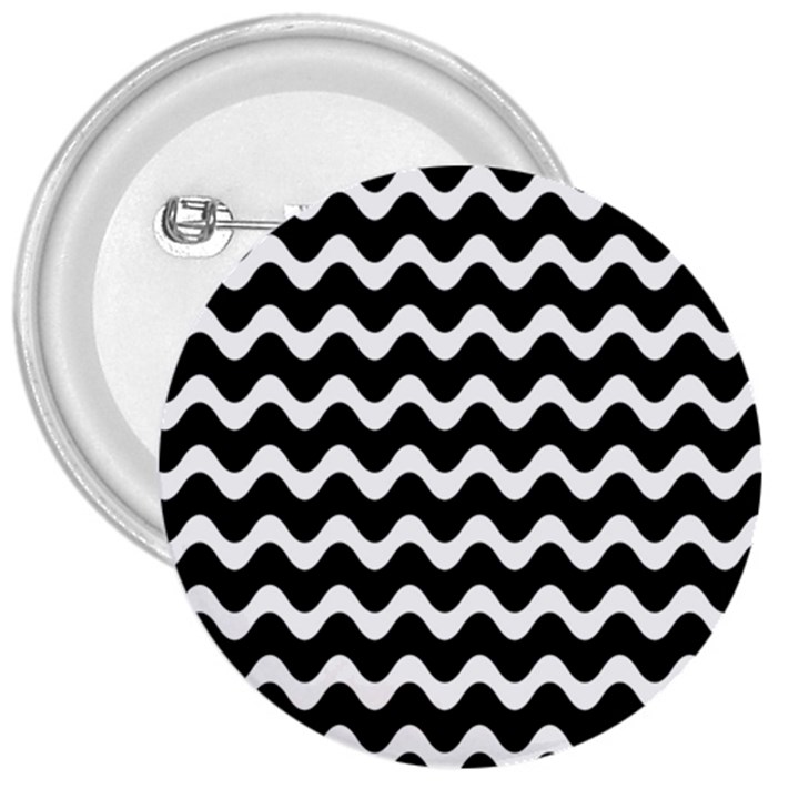 Wave Pattern Wavy Halftone 3  Buttons