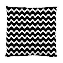 Wave Pattern Wavy Halftone Standard Cushion Case (two Sides) by Celenk