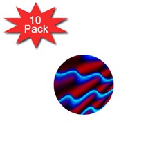 Wave Pattern Background Curve 1  Mini Buttons (10 Pack) 