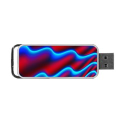 Wave Pattern Background Curve Portable Usb Flash (one Side) by Celenk