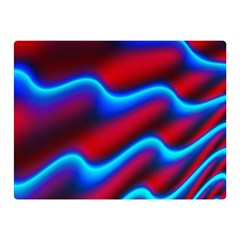 Wave Pattern Background Curve Double Sided Flano Blanket (mini)  by Celenk