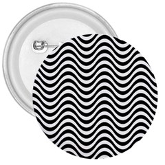 Wave Pattern Wavy Water Seamless 3  Buttons