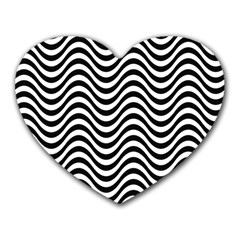 Wave Pattern Wavy Water Seamless Heart Mousepads