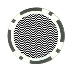 Wave Pattern Wavy Water Seamless Poker Chip Card Guard