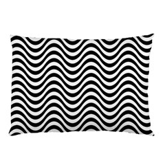 Wave Pattern Wavy Water Seamless Pillow Case (two Sides) by Celenk