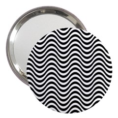 Wave Pattern Wavy Water Seamless 3  Handbag Mirrors