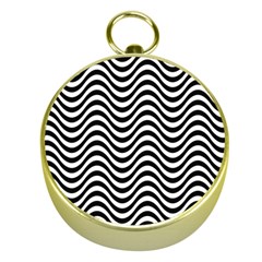 Wave Pattern Wavy Water Seamless Gold Compasses