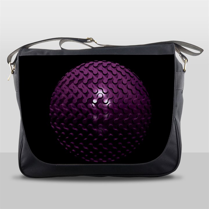 Sphere 3d Geometry Math Design Messenger Bags