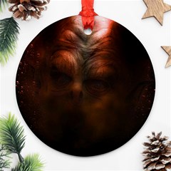 Monster Demon Devil Scary Horror Ornament (round) by Celenk