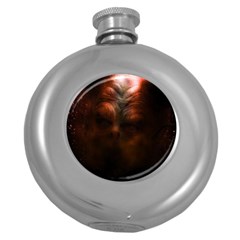 Monster Demon Devil Scary Horror Round Hip Flask (5 Oz) by Celenk