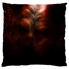 Monster Demon Devil Scary Horror Large Cushion Case (one Side) by Celenk