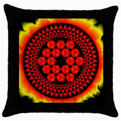 Geometry Maths Design Mathematical Throw Pillow Case (Black)